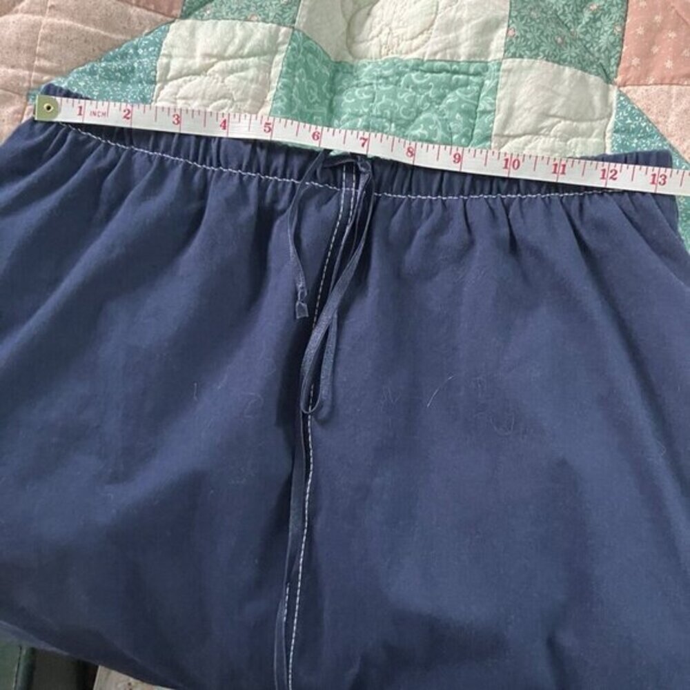 Vintage Liz Claiborne Maxi Skirt Womens M Navy Blue Y2K Coastal Sailor Fisherman - Picture 6 of 10